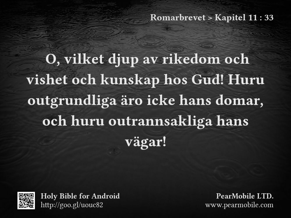 Romarbrevet, Kapitel 11:33
